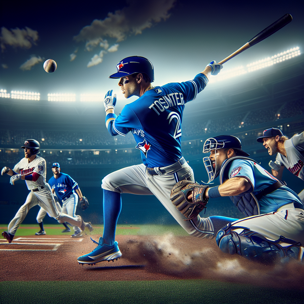 Epic Showdown: Blue Jays Edge Twins in Thrilling 9-8 Victory – Blue Jays victory, MLB highlights, thrilling baseball