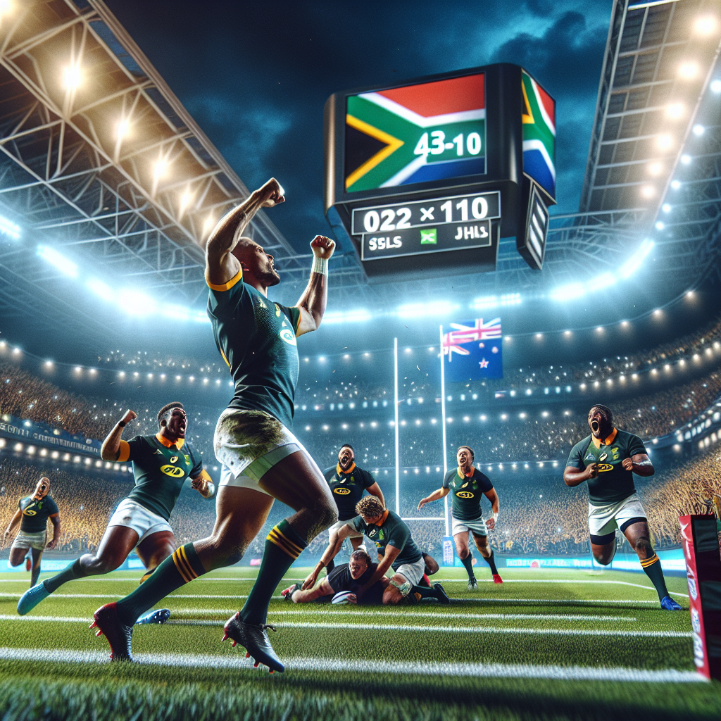 Historic Victory: South Africa Inflicts Record Defeat on New Zealand – historic victory,  South Africa,  New Zealand rugby