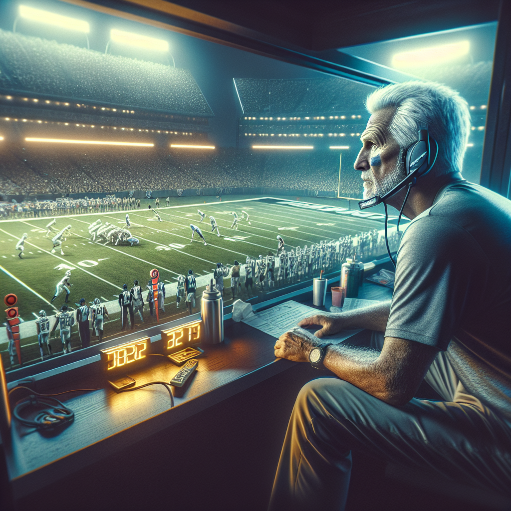 Stunning Scene: Tom Brady Coaches from Raiders' Booth on MNF – Tom Brady,  Raiders,  coaching booth